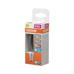 Osram Lampe Led Forme Étoile Bougie B40 Filament, 6500 K Blanc Froid Lumière Du Jour, 3,4 W, E14, Claire, 470 Lm, 15 000 H, Pour Lustres, Lieux De Travail