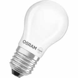 L'ampoule LED OSRAM Star Classic P40 Filament 3,4 W 827 mat E27 en forme de globe offre une puissance de 3,4 W et 470 lumens  ...