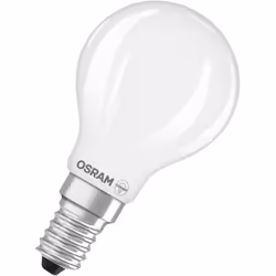 L'ampoule LED OSRAM Star Classic P40 Filament 3,4 W 840 mat E14 en forme de globe offre 3,4 W et 470 lumens de lumière blanc ...