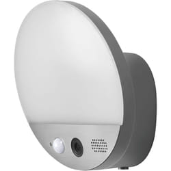 Luminaire extérieur smart+ avec caméra hd et détecteur de mouvement, contrôle WiFi, lumière blanc chaud 3000K, protection IP44 pour porte d'entrée et