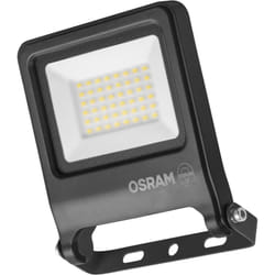 Projecteur led Osram endura flood pc 30 w, blanc froid 4 000 k, 3 000 lumens, IP65, aluminium 100 % recyclé, support de montage 180°, 100 lm/W, gris