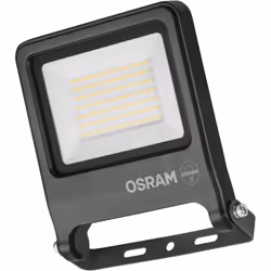 Le projecteur LED OSRAM ENDURA FLOOD PC 50 W offre une lumière chaude de 3 000 K pour 5 000 lumens. Son boîtier en aluminium  ...