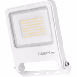 Ce projecteur LED OSRAM ENDURA FLOOD PC de 50 W, de couleur blanche, offre une lumière blanc chaud de 5 000 lumens. Son boîti ...