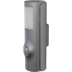 Osram - Veilleuse led argentée, fonction lampe de poche 2 en 1, capteur de lumière, détecteur de mouvement, fonctionne sur batterie, protection