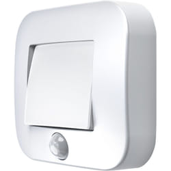 Osram - nightlux Hall Veilleuse, blanche, détecteur de mouvement, IP54, fonctionne sur piles, blanc froid 4000 k, idéale pour les couloirs, les