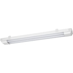 Barre lumineuse led 600 mm, 25 w, 3 000 k, blanc chaud, 2 300 lm, boîtier en acier, diffuseur en polycarbonate, IP20 pour montage au plafond et au
