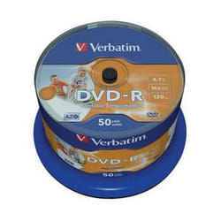 Verbatim DVD-R Wide Inkjet Printable ID Brand 4,7 Go 50 pièce(s)