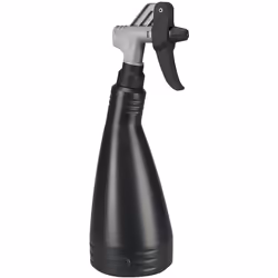 Vaporisateur industriel double action à 180°, pour produit nettoyant/désinfectant, 1 l, lot de 6, noir. Produit livré = monté ...