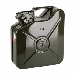 Jerrycan essence carburant metal armée type US Pressol