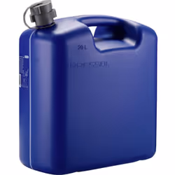 Informations techniques Matériau du bidon : HDPE (polyéthylène haute densité) Couleur bidon : bleu, RAL 5010 Matériau du capu ...