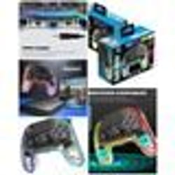 Manette PS4 Bluetooth NEON BLUETOOTH Lumineuse RGB 3.5 JACK PC iOS ou Android.