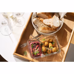 Tefal MasterSeal N1040710 boîte hermétique alimentaire Rectangulaire 0,8 L Transparent, Rouge 1 pièce(s)