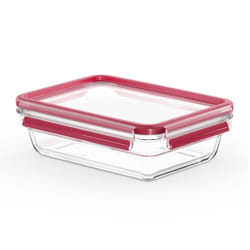Tefal MasterSeal N1040910 boîte hermétique alimentaire Rectangulaire 1,1 L Transparent, Rouge 1 pièce(s)