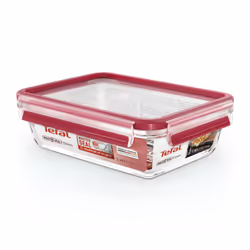 Tefal MasterSeal N1040910 boîte hermétique alimentaire Rectangulaire 1,1 L Transparent, Rouge 1 pièce(s)