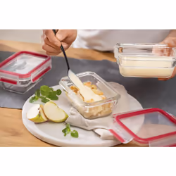 Tefal MasterSeal N1040910 boîte hermétique alimentaire Rectangulaire 1,1 L Transparent, Rouge 1 pièce(s) - Vue supplémentaire 4