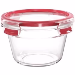 Boite de conservation ronde - TEFAL - Verre - Masterseal fresh - 0.9 L - Couvercle en plastique et joint silicone