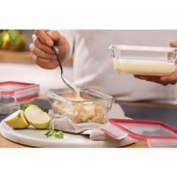 Tefal MasterSeal N1040510 boîte hermétique alimentaire Rectangulaire 0,45 L Transparent, Rouge 1 pièce(s)