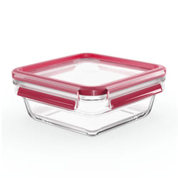 Tefal MasterSeal N1041410 boîte hermétique alimentaire Carré 0,8 L Transparent, Rouge 1 pièce(s)