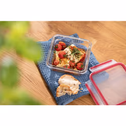 Tefal MasterSeal N1041410 boîte hermétique alimentaire Carré 0,8 L Transparent, Rouge 1 pièce(s)