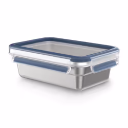 EMSA CLIP & CLOSE N1150410, Boîte, Rectangulaire, 0,8 L, Acier inoxydable, Acier inoxydable, 250 °C