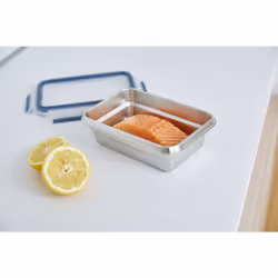 EMSA CLIP & CLOSE N1150410 boîte hermétique alimentaire Rectangulaire 0,8 L Acier inoxydable 1 pièce(s)