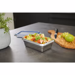 EMSA CLIP & CLOSE N1150410 boîte hermétique alimentaire Rectangulaire 0,8 L Acier inoxydable 1 pièce(s)