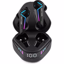 Écouteurs Bluetooth - ROTTER - Modèle sans fil - 50 ms de latence - 35 heures dautonomie - IPX4 étanche