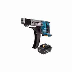 Makita DFR550Z Visseuse auto-alimentée 1/4" plaques de plâtre 18V LXT 1 Batterie 5,0 Ah 18V • 25 – 55mm • 4,000 g/min Visseus ...
