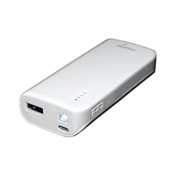 MediaRange MR751 banque d'alimentation électrique Lithium-Ion (Li-Ion) 5200 mAh Gris, Blanc