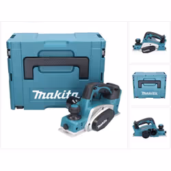 Contenu de la livraison: - 1x Makita DKP 180 rabot sans fil - 1x guide parallèle ( 195055-9 ) - 1x clé à douille SW9 ( 782209 ...