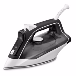 Rowenta Effective 2, Fer à repasser à sec ou à vapeur, Semelle en acier inoxydable, 2 m, 100 g/min, Noir, 30 g/min