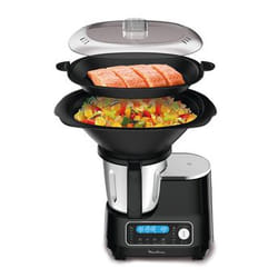 Moulinex Companion XL HF4568 robot ménager 1400 W 3,6 L Noir, Acier inoxydable