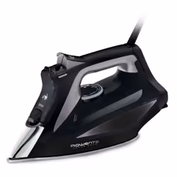 Rowenta Focus Excel DW5320D1, Fer à repasser à sec ou à vapeur, Semelle Laser HD Microsteam 400, 190 g/min, Noir, Gris, 45 g/ ...