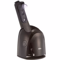 Chargeur et nettoyeur noir Series 3-4 pour Tondeuse. Reference de la piece : 81314663, Marque : BRAUN.