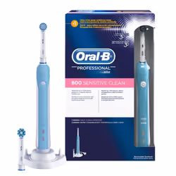 Oral-B 800 Sensitive Clean Adulte Bleu, Blanc