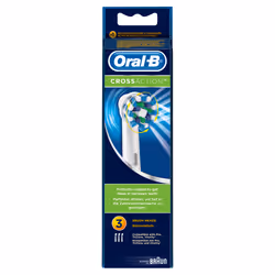 Oral-B CrossAction 80250626 tête de brosses 3 pièce(s) Bleu, Blanc