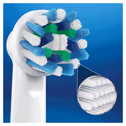 Oral-B CrossAction 80250626 tête de brosses 3 pièce(s) Bleu, Blanc - Vue supplémentaire 7