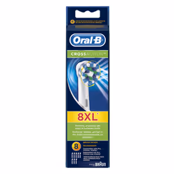 Oral-B Cross Action 8p, 8 pièce(s), Bleu, Blanc, 43 g