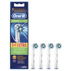 Oral-B CrossAction 80250705 tête de brosses 4 pièce(s) Bleu, Blanc
