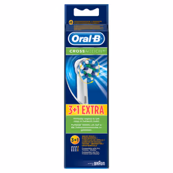 Oral-B CrossAction 80250705 tête de brosses 4 pièce(s) Bleu, Blanc
