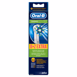 Oral-B CrossAction 80250712 tête de brosses 10 pièce(s) Bleu, Vert, Blanc