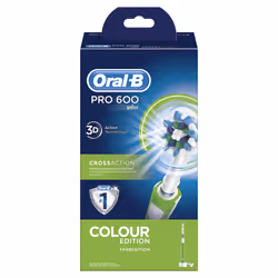 Oral-B PRO 600 CrossAction Adulte Brosse à dents rotative Vert - Vue supplémentaire 5