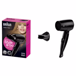Braun Satin-Hair 1 HD 130 sèche-cheveux 1200 W Noir - Vue supplémentaire 4