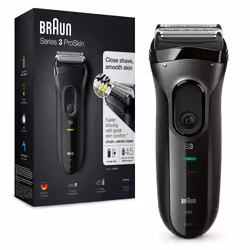 Braun Series 3 3020 Rasoir à grille Tondeuse Noir
