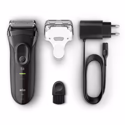 Braun Series 3 3020 Rasoir à grille Tondeuse Noir - Vue supplémentaire 5