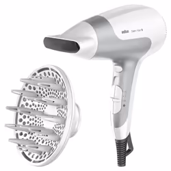 Braun Satin Hair 5 HD 585 sèche-cheveux 2500 W Blanc, Argent