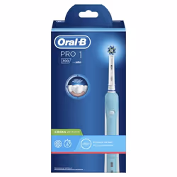 Oral-B PRO 700 CrossAction Adulte Brosse à dents rotative oscillante Bleu, Blanc - Vue supplémentaire 8
