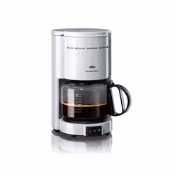 Braun KF 47 plus, Machine à café filtre, Café moulu, 1000 W, Blanc