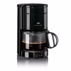 Braun KF 47, Machine à café filtre, Café moulu, 1000 W, Noir