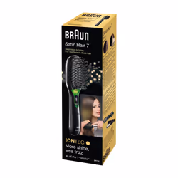 Braun BR710 Adulte Brosse à cheveux rectangulaire Noir, Vert 1 pièce(s)